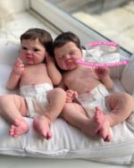 Nora & Noah – Full Body Silicone Reborn Twin Dolls - Photo 1