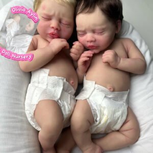 Luna & Leo – Full Body Silicone Reborn Twin Dolls - Photo 1