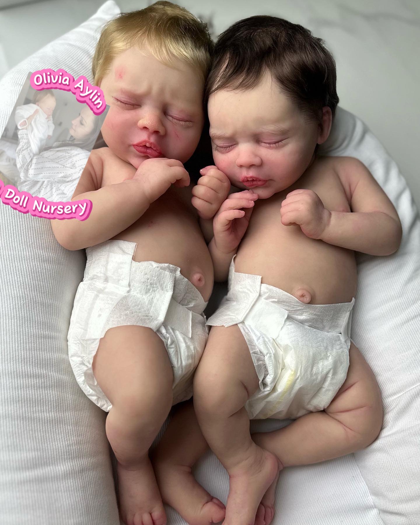 4514377233 Luna & Leo – Full Body Silicone Reborn Twin Dolls