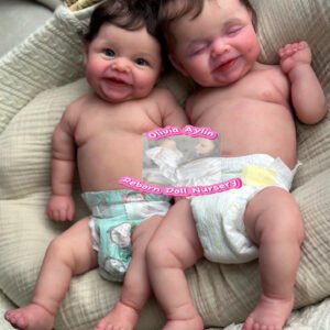 Elara & Elise – Full Body Silicone Reborn Twin Dolls - Photo 1