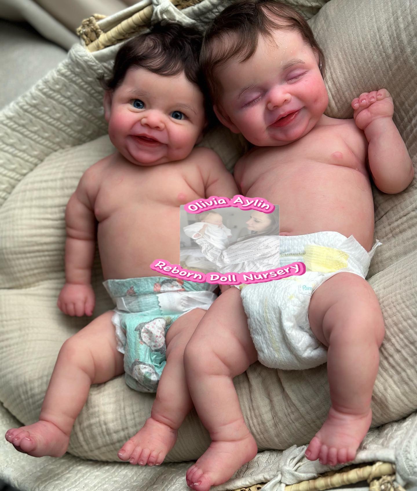 4514377719 Elara & Elise – Full Body Silicone Reborn Twin Dolls