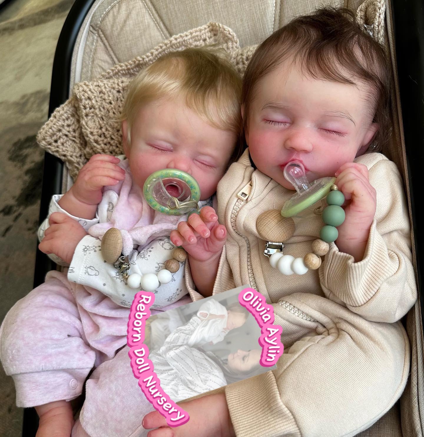 4514382053 Cora & Claire – Full Body Silicone Reborn Twin Dolls