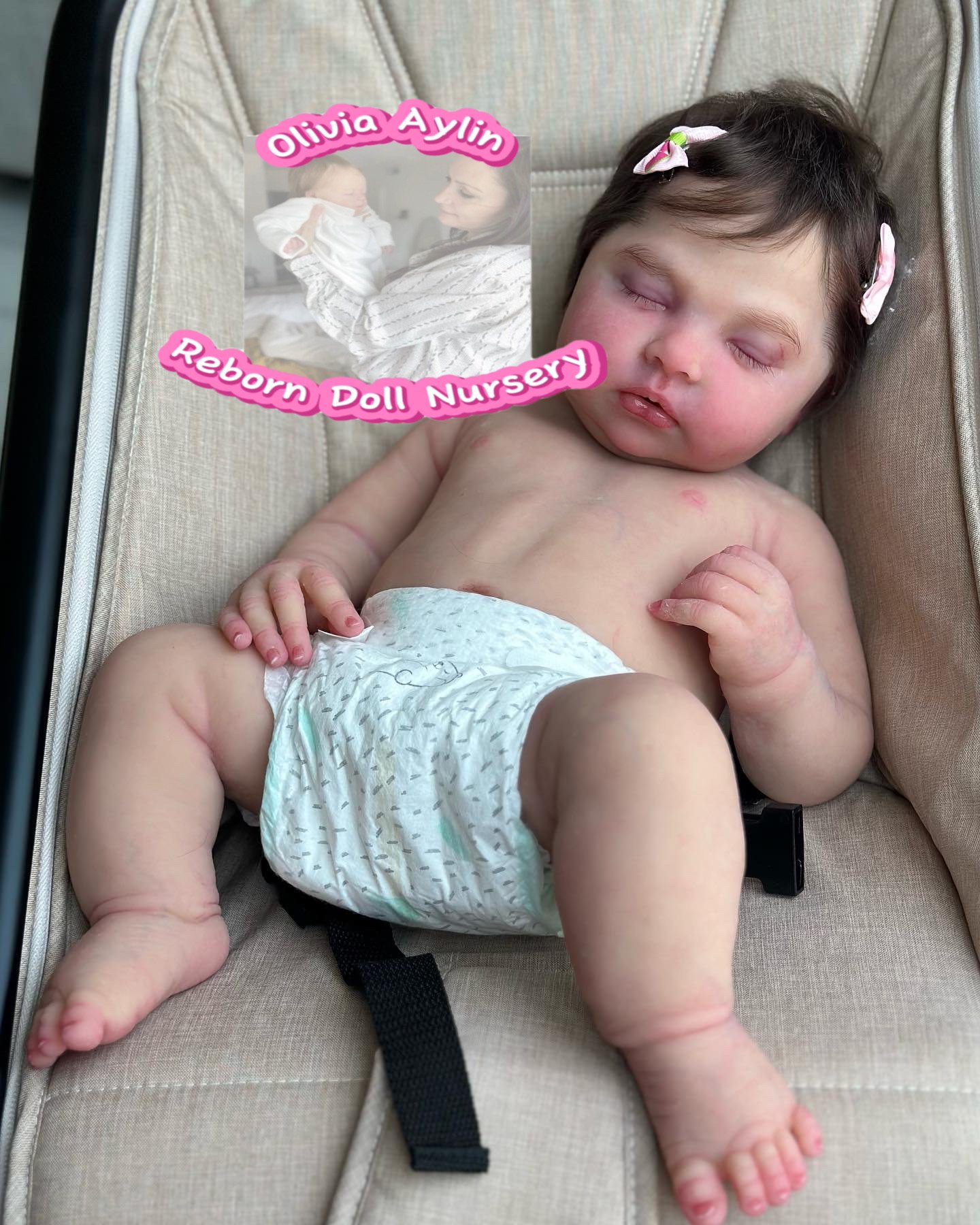 4514842142 Leia – Full Body Silicone Reborn Baby Girl Doll